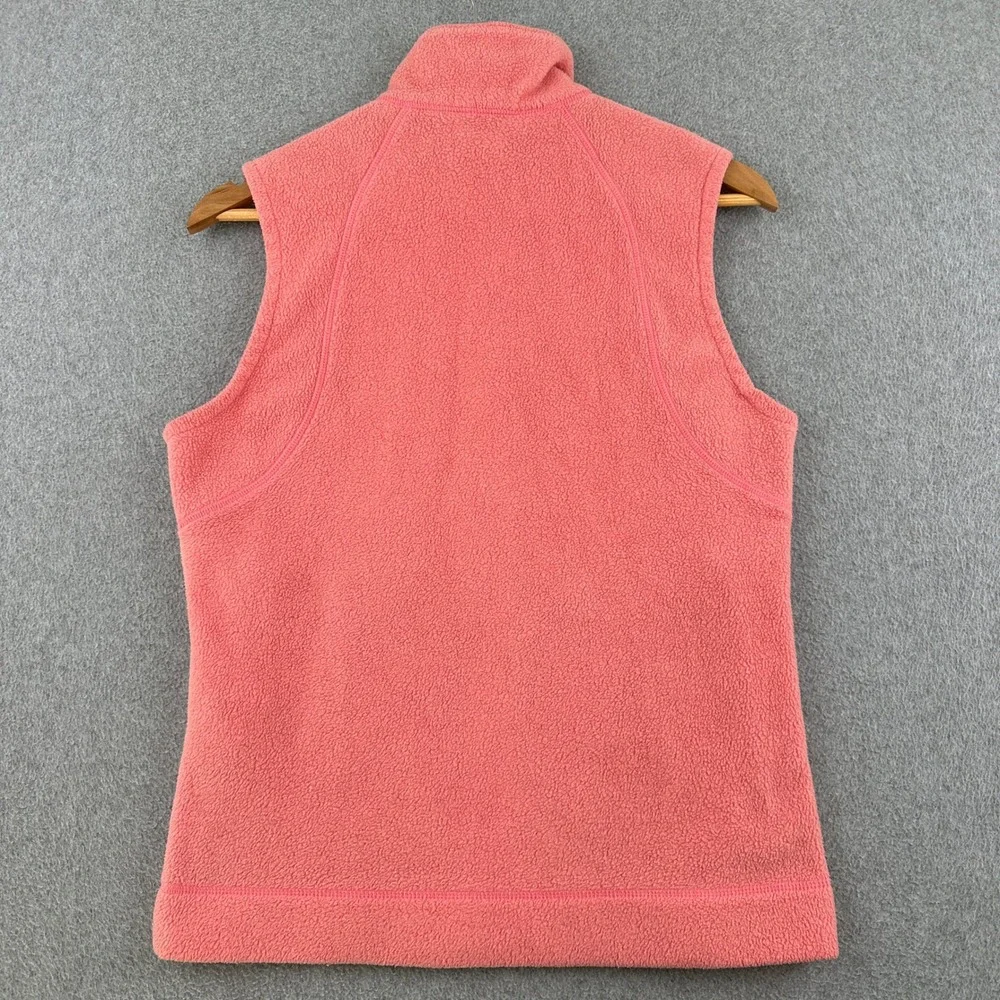 Columbia Vest Womens S Pink WL1017 Benton Springs Fleece Full Zip Outdoor Pocket